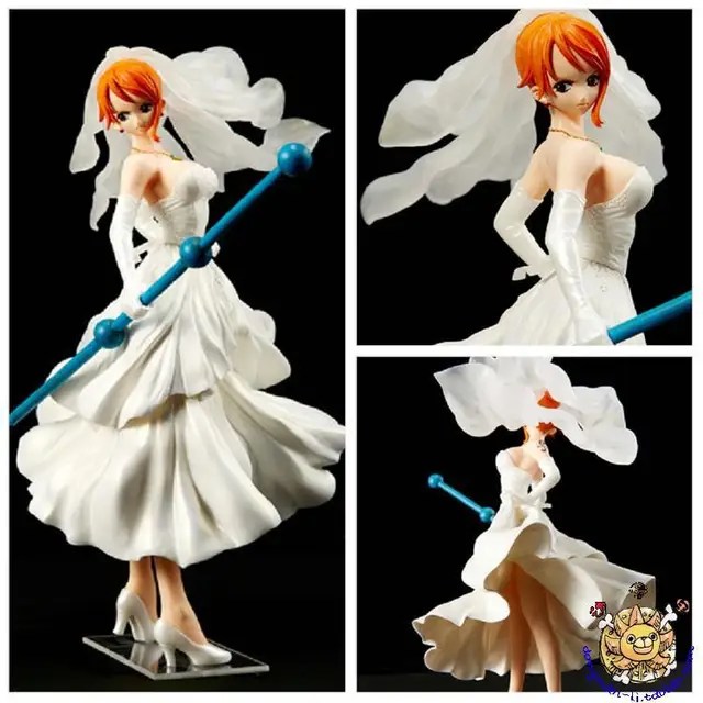 8" One Piece Anime SCultures Nami Wedding Dress Ver. Boxed 20cm PVC