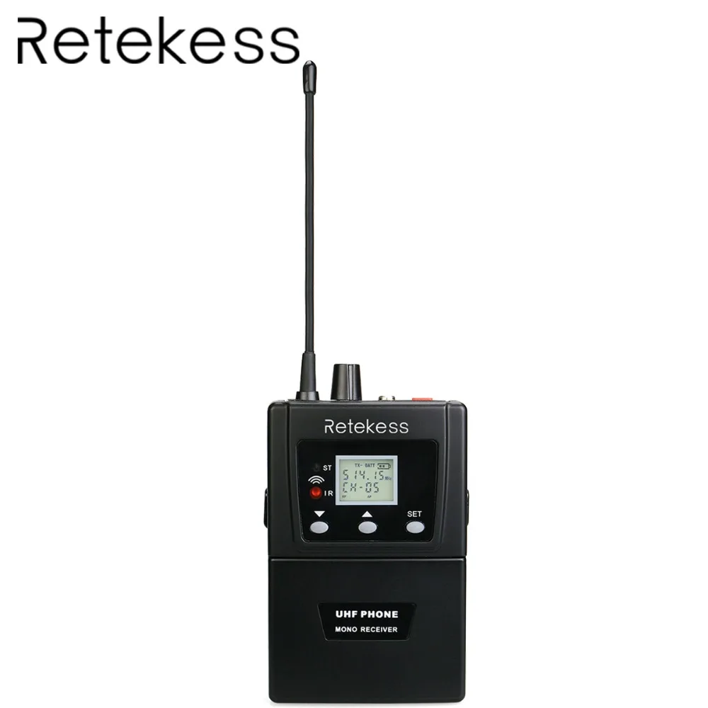 

Retekess T127 RF Wireless Conference System Simultaneous Interpretation Bodypack Waist-mounted Audio Receiver for Meeting