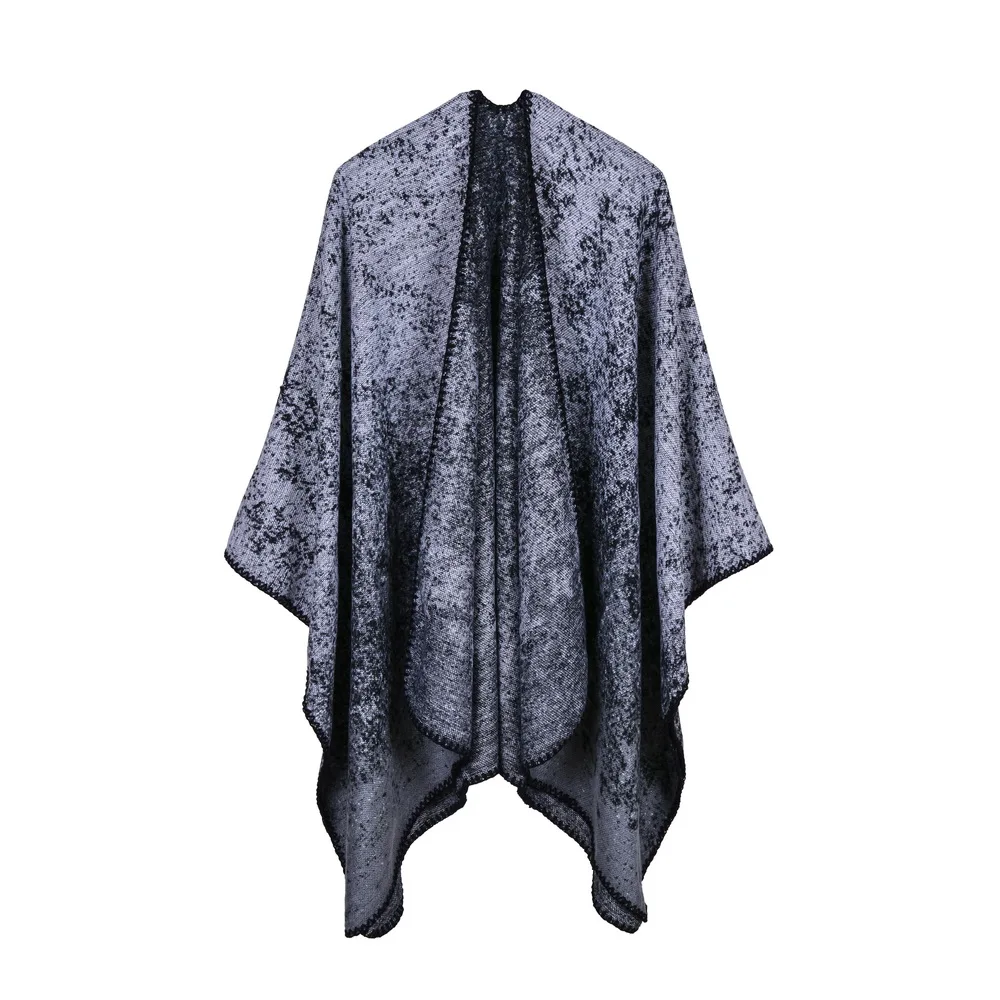 Jinjin.QC Scarves Women Scarf Pashmina Cashmere Ponchos And Capes Top Quality Pashmina for ladies gradient poncho drop shipping