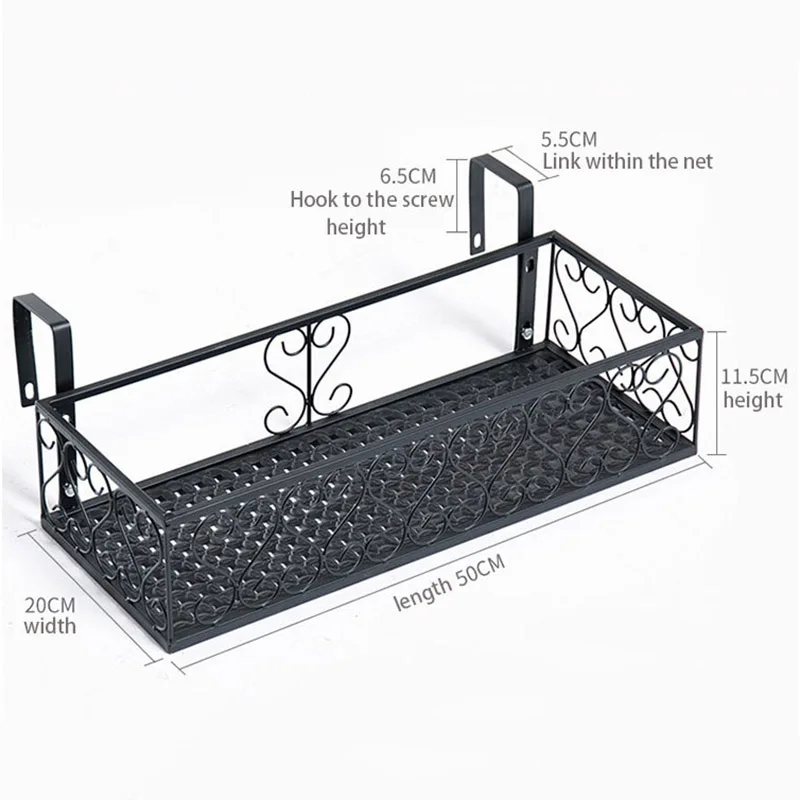  Balcony Iron Hollow shoe rack Outdoor garden Plant Shelves Storage Shelf Simple Assembly can be rem - 32883011320