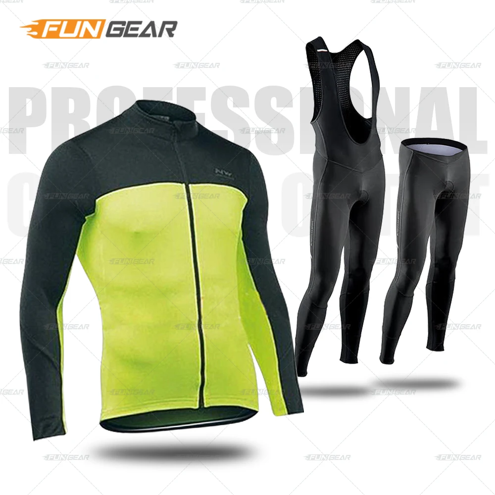 

Long Sleeve Cycling Jersey Suit Summer Breathable Maillot Bike Uniform Bib Pants Ropa Ciclismo Bicycle Clothing MTB Clothes Set