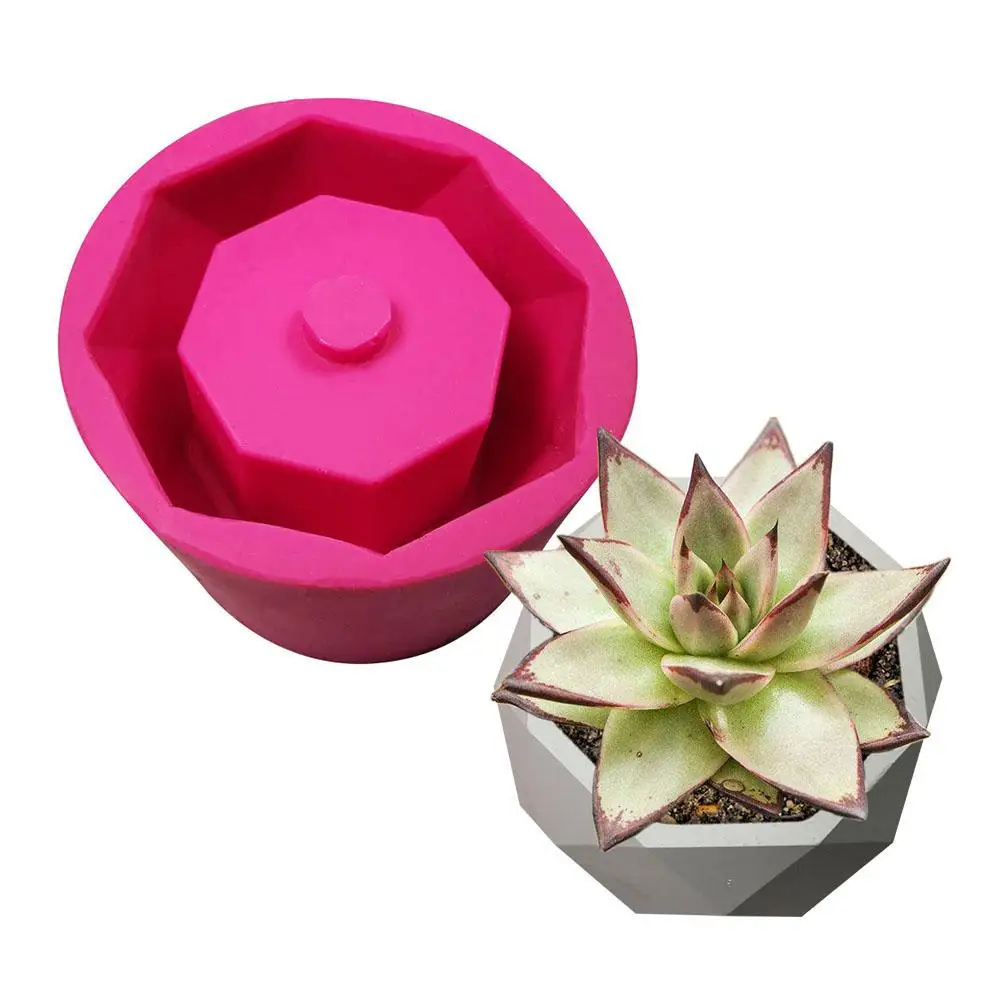 Алмазная силиконовая форма поверхность суккулента цветочный горшок силиконовая форма «сделай сам» гипсоцемент мясистый цветок бонсай форма для вазы