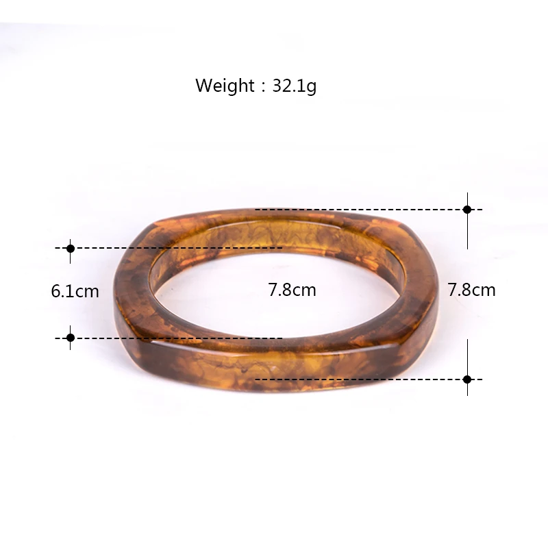 GuanLong Trendy Fashion Resin Cuff Women Bracelet and Bangles Indian Acrylic Geometric Patterned Bangle For Girl Charms Jewelry  (8)
