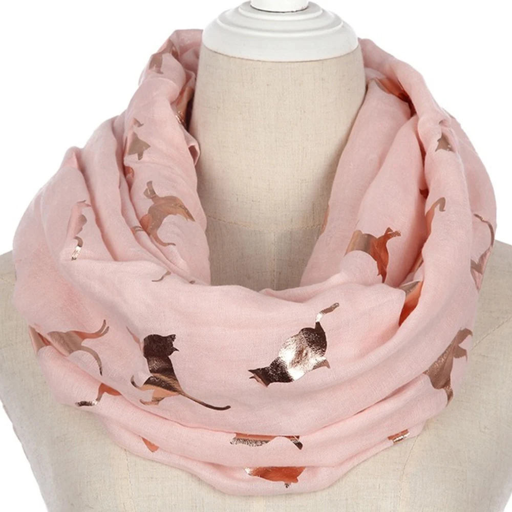 FOXMOTHER-New-Design-Fashion-Shiny-Pink-Grey-Navy-Color-Foil-Gold-Metallic-Cat-Scarf-Wrap-Shawl.jpg_640x640