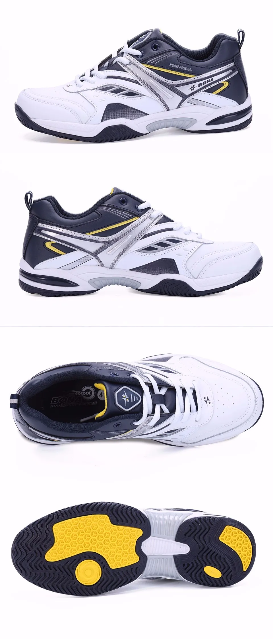 BONA New Classics Style Men Tennis Shoes Lace Up Men Sport Shoes Top Quality Comfortable Male Sneakers Shoes Fast Free Shipping