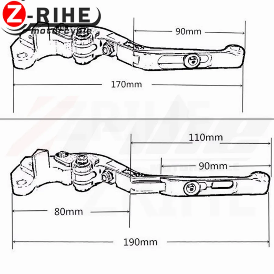 Мотоцикл CNC Алюминиевые Складные Выдвижные тормозные рычаги сцепления для YAMAHA t