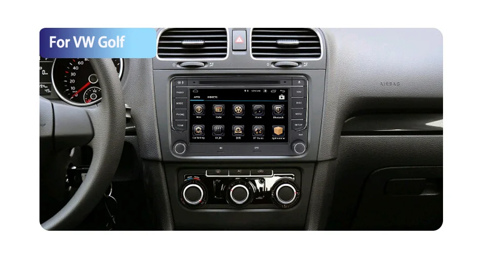 Clearance NaviFly 2 din Android 8.1 car dvd player for Volkswagen PASSAT/POLO/GOLF 5 6/BORA/TRANSPORTER/MAGOTAN/TOURAN/for Skoda/Seat 5