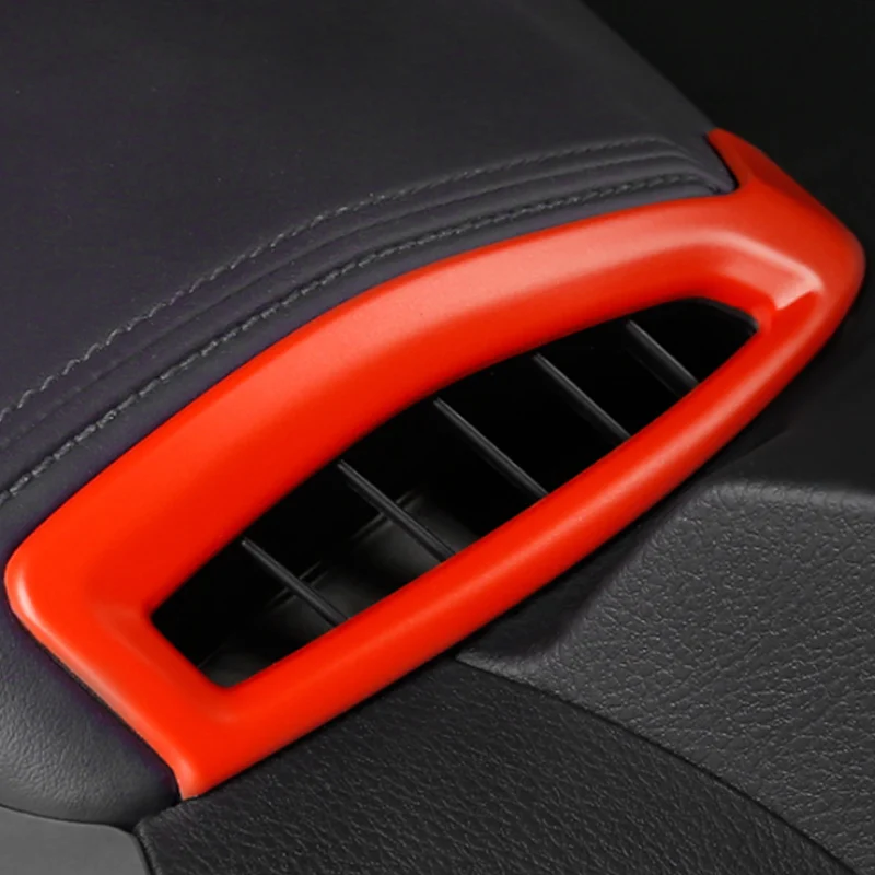 Modification Interior Air Vent Protection Cover Air Condition Outlet Sticker for Toyota for C-HR- Accessories - Название цвета: Red