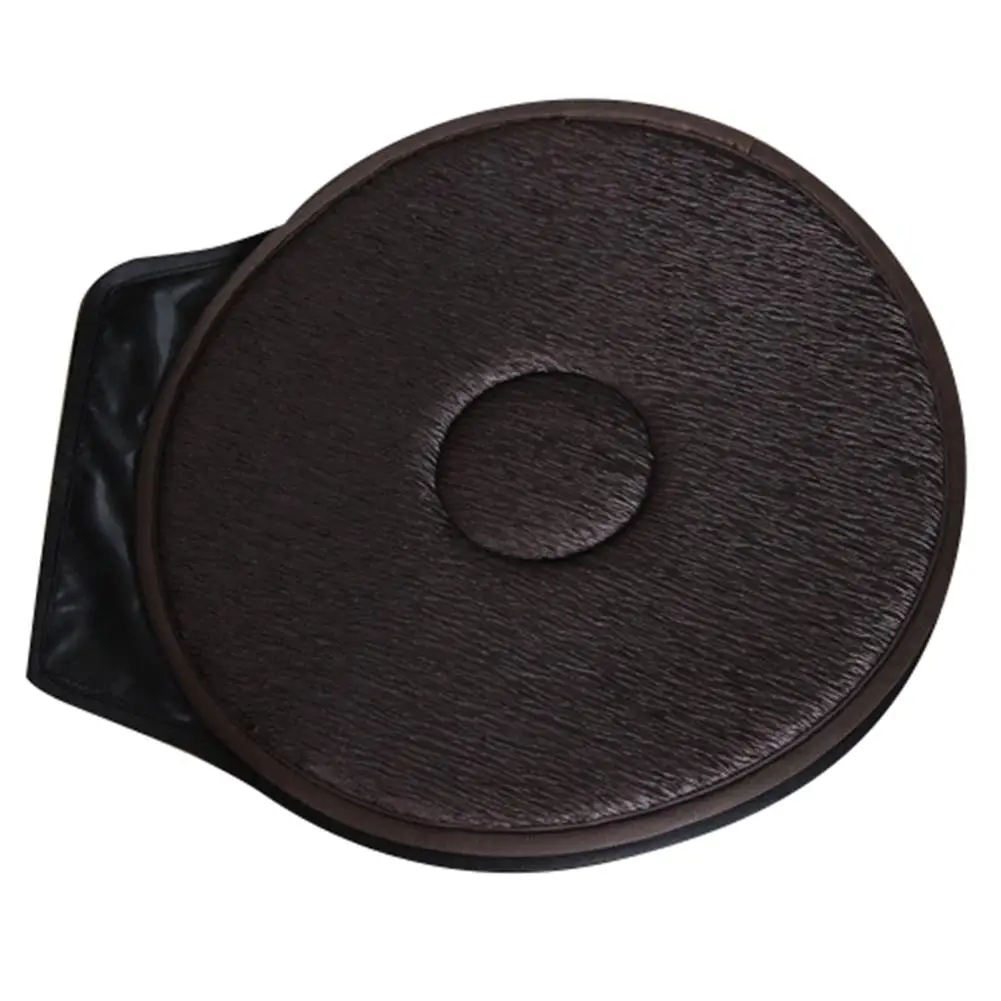 

Non-sli Seat Revolving Rotating Cushion Swivel Foam Mobility Aid seat cushion in chair Tie On Pad Dark Brown