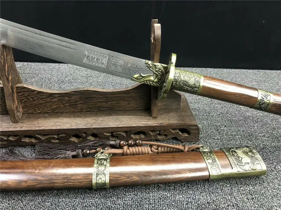 Наружный меч KangXi Broadsword Dao острый дамасский стальной меч