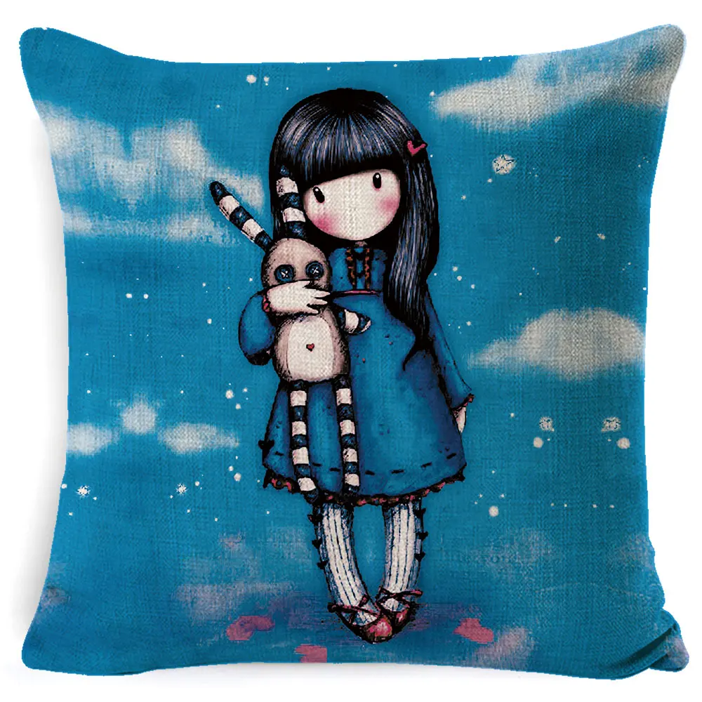 PEIYUAN Kawaii декоративная наволочка, наволочка в скандинавском стиле аниме, наволочка принцессы, модная детская подушка для дивана