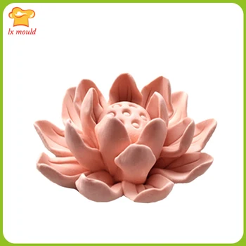 

LXYY 3D Lotus Mould Chocolate Agarose Mould Handmade Soap DIY