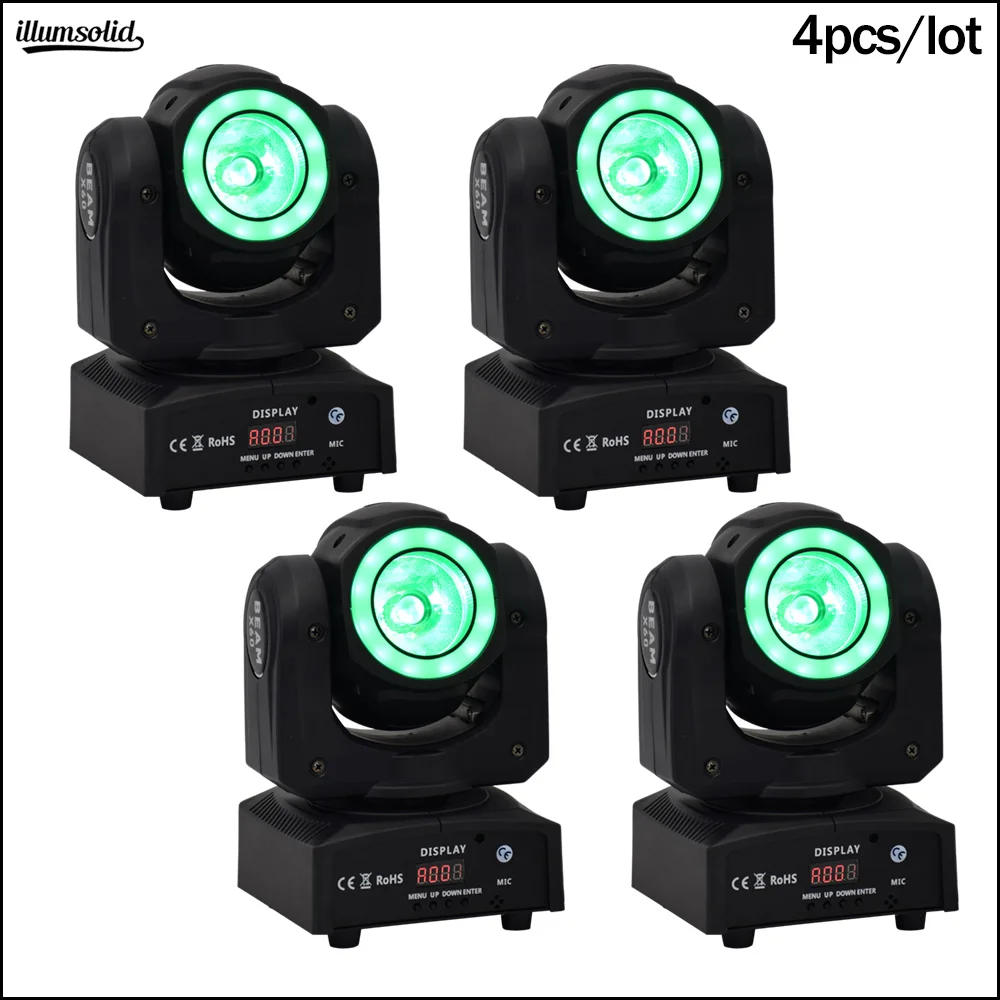 60 Вт Led 2в1 луч движущийся головной свет сценический с Halo Jeux De Lumieres Dj 4 шт./лот|Эффект