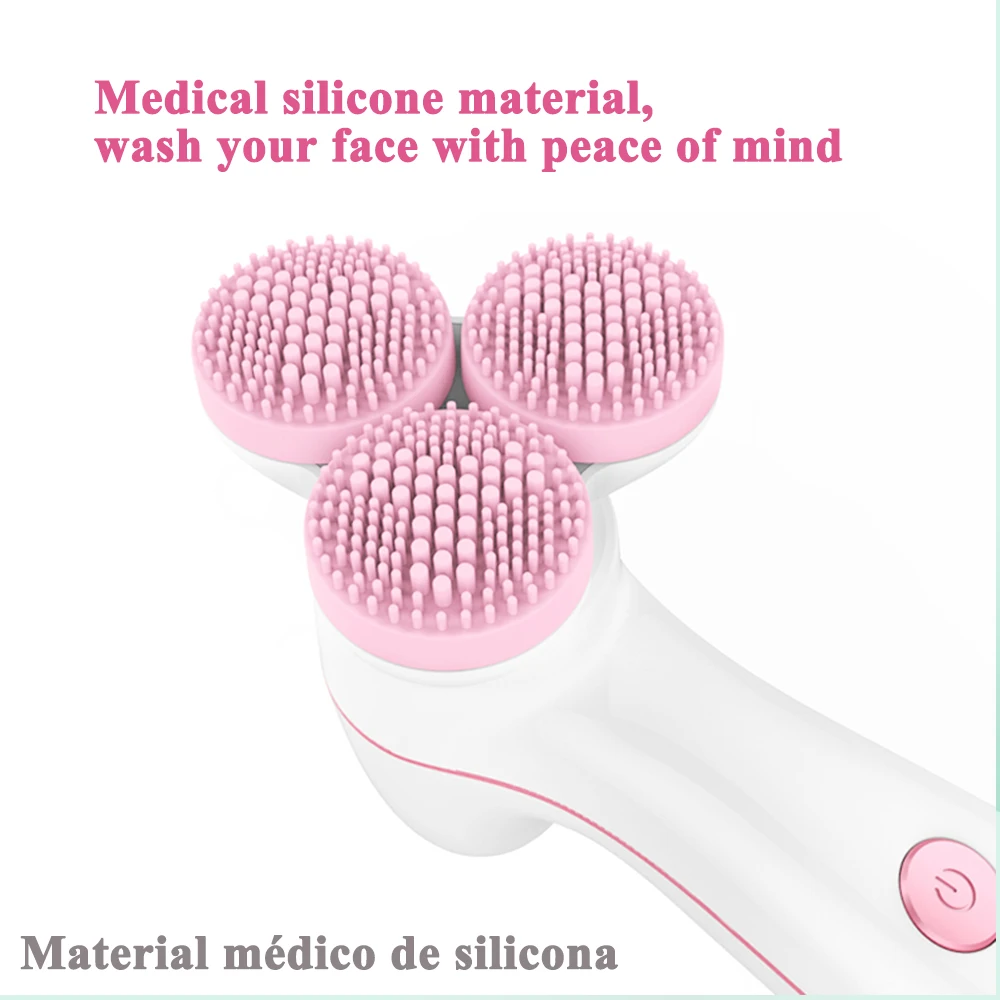  2020 Silicone Facial Cleansing Brush Blackhead Removal Acne Pore Cleanser Machine Peeling Face Wash