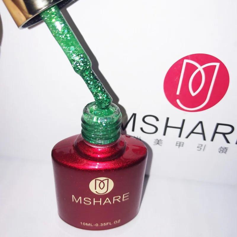 GREEN-BLING-NAIL-GEL-POLISH