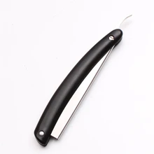 10 шт. 14,5*1,5 см черный розовый мужской прямой парикмахерский бритвенный край складной нож для бритья инструмент для удаления волос бритва с лезвием