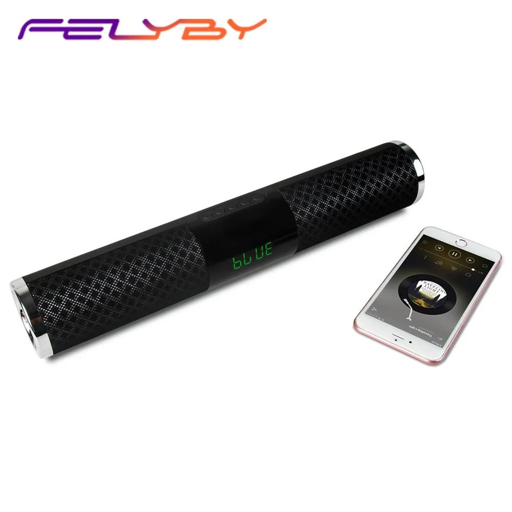 

FELYBY Wireless Bluetooth Speaker Soundbar Home theater Stereo Speaker subwoofer With Bluetooth AUX TF for computer phone