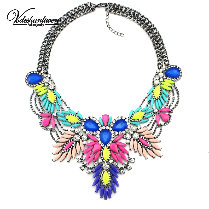 Prix pour Vodeshanliwen 2016 Nouveau Coloré Maxi Vintage Colliers et Pendentifs Mode Femmes Ras Du Cou Déclaration Collier Bijoux Accessoires Prix pour Vodeshanliwen 2016 Nouveau Coloré Maxi Vintage Colliers et Pendentifs Mode Femmes Ras Du Cou Déclaration Collier Bijoux Accessoires