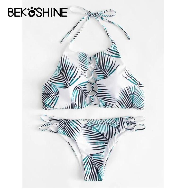 BEKOSHINE 2018 Новый бинты Бикини Сексуальная Купальники Для женщин Купальник Push Up