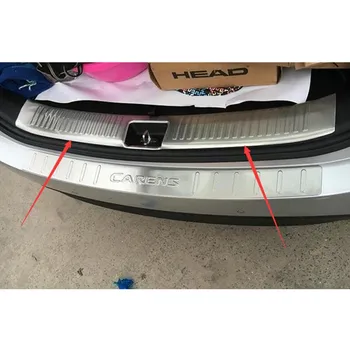 

High quality stainless steel Chrome Rear Bumper cover External door sill plate for 2013-2015 kia carens