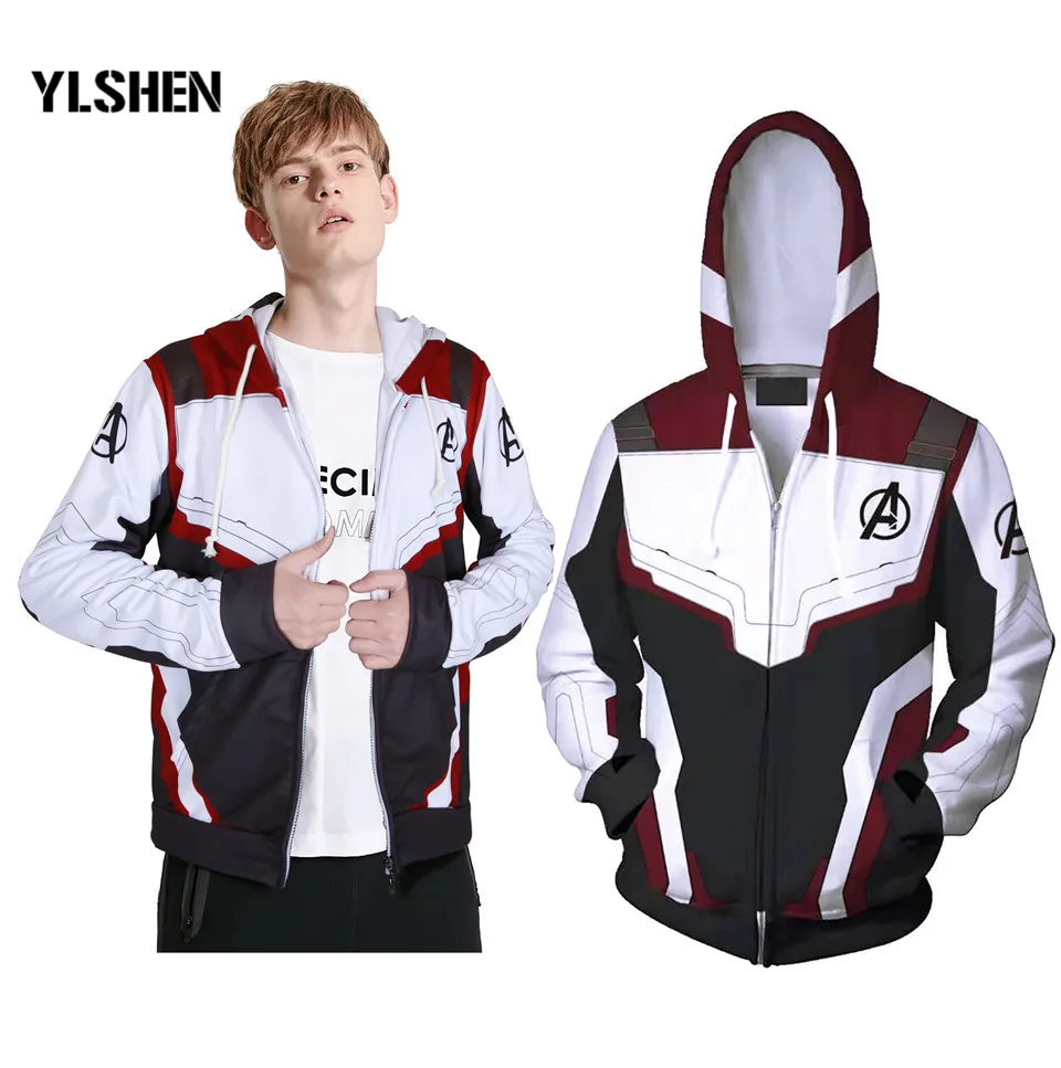 Adult Kids Avengers Endgame Hoodie Jacket Avengers Quantum Realm Sweatshirt Advanced Tech Cosplay Costume 3D Printed Casual Coat