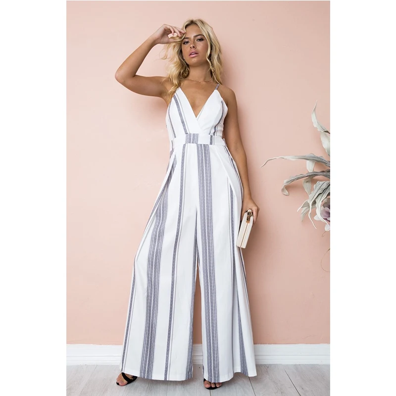 

2018 Summer New Hotting Women Jumpsuits Fashion Plus Size Sexy Rompers Loose Design Long Pants Overalls macacao feminino B57