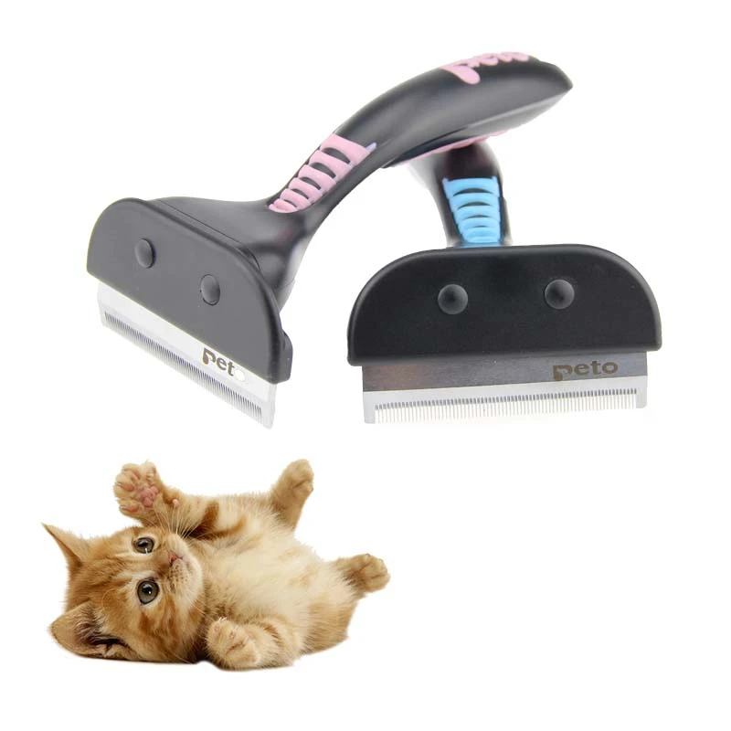 Voopet Pet Grooming Tools Hair Shedding Trimmer Comb Pet Dog Cat Hair Removal Brush Comb Furmins for Cats Dogs