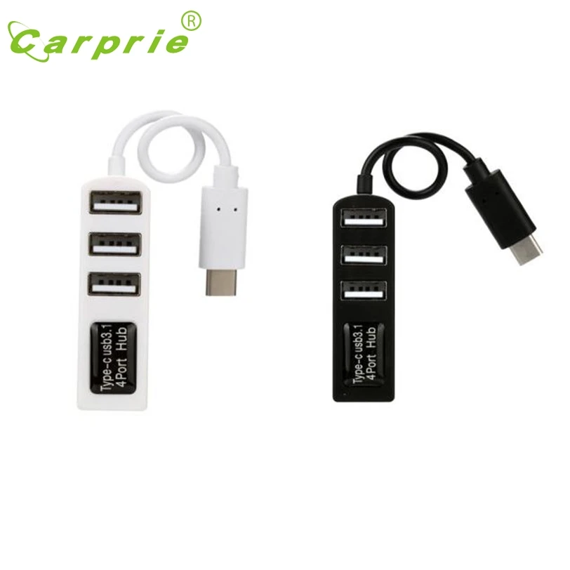 CARPRIE MotherLander Тип-C до 4-Порты и разъёмы USB 3,0 Hub USB 3,1 адаптер для ПК для Apple Macbook 12 января 16