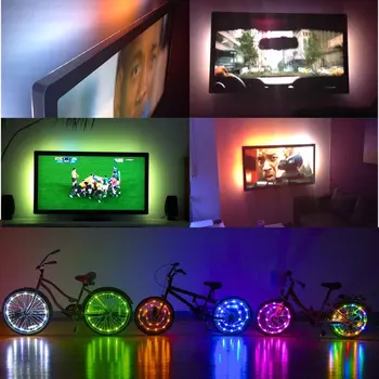 

2m LED Light Strip 6.56ft TV Background Music Strip Lighting for Holiday Party Chrismeras Outdoor Lighting