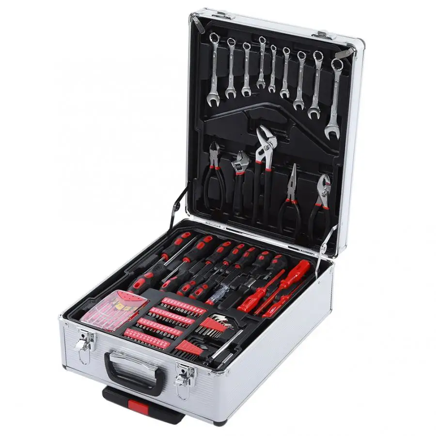 

Trolley Tool Set 799Pcs Trolley Rolling Tool Box Set Mechanic Craftsman Tool Kit Aluminium Alloy