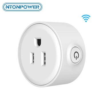 

NTONPOWER WiFi Smart Plug Electrical Outlet Switch with Alexa Google Assistant US Plug Adapter Surge Protector Smart Socket