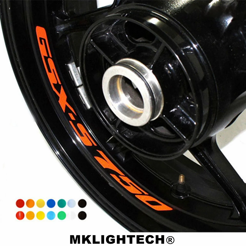 

k-sharp 8 X CUSTOM INNER RIM DECALS WHEEL Reflective STICKERS STRIPES FIT SUZUKI GSX-S 750