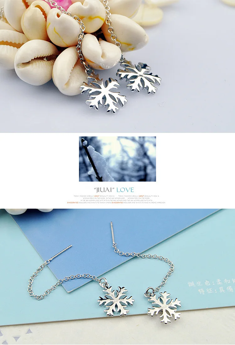 Snowflake Earrings Image 2