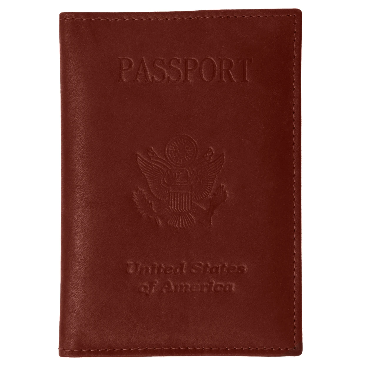 Genuine Leather Passport Credit Card Holder Wallet for Traveling 601 CF USA BLIND (C) (4)