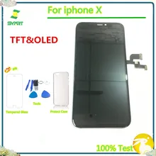 10 шт./лот DHL TFT OLED lcd Pantalla Komplett Einheit ЖК-дисплей сенсорный дигитайзер сборка для IPhone X 10 ЖК-дисплей s