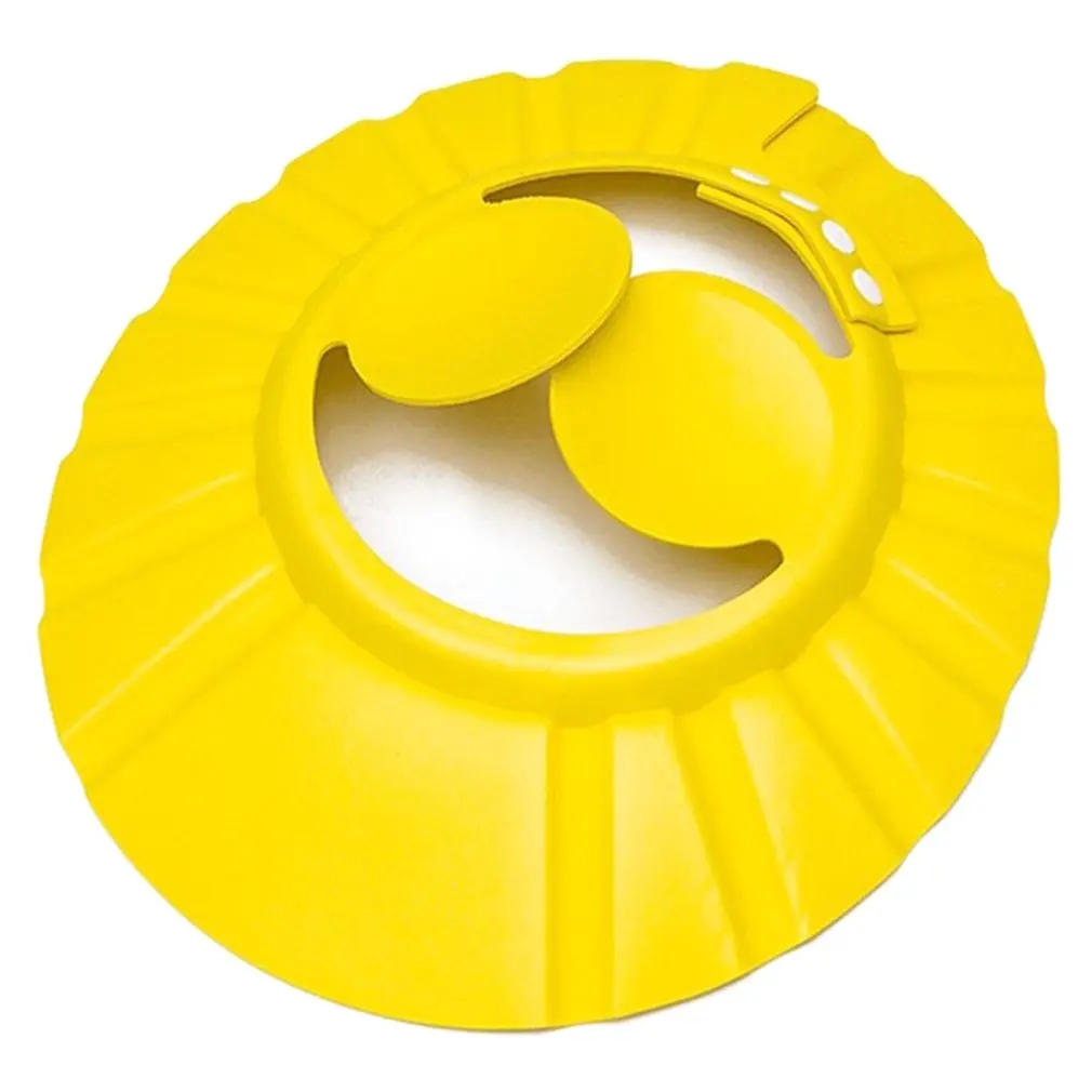 Регулируемая Детская кепка от шампуня, безопасная шапочка для купания, защитная шапочка для ванны для детей, шапочка для душа, детская шапочка для мытья волос для малышей - Цвет: yellow