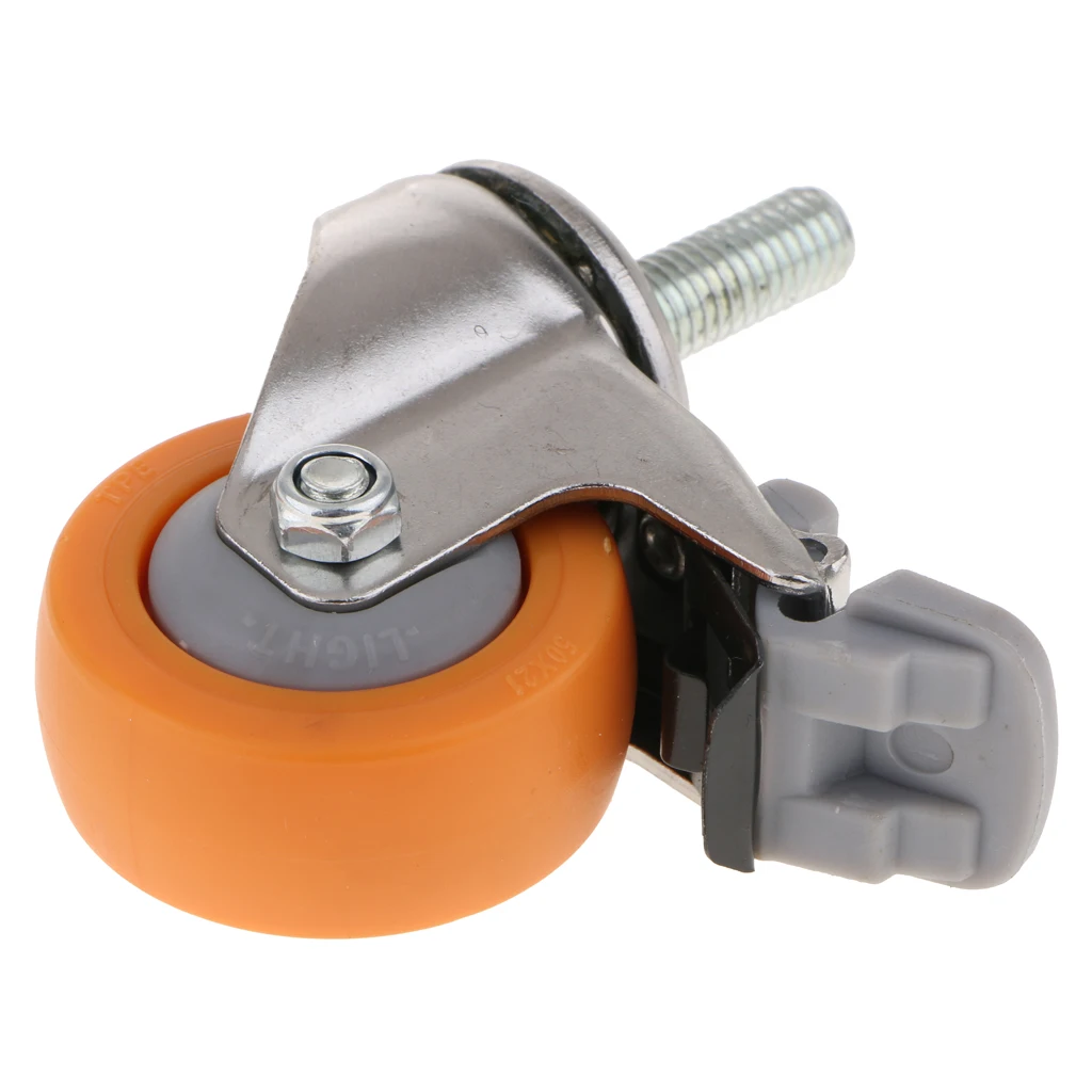 2in 720 Degree Industrial Swivel Caster Wheels Bearing Capacity Heavy Duty
