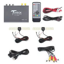 1080P HD цифровой спутниковый автомобильный тв приемник DVB-T2+ 2 антенный декодер тюнер