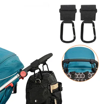 

2Pcs Baby Stroller Hook Strong Accessories Hanger For Baby Pushchair Prams Poussette Stroller Hook Organizer Hook For Diaper Bag