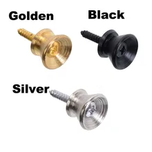 2 шт./пара гитарный ремень замки золото серебристый, черный бас-гитары с ремешком на застежке с пряжкой Аксессуары для гитары