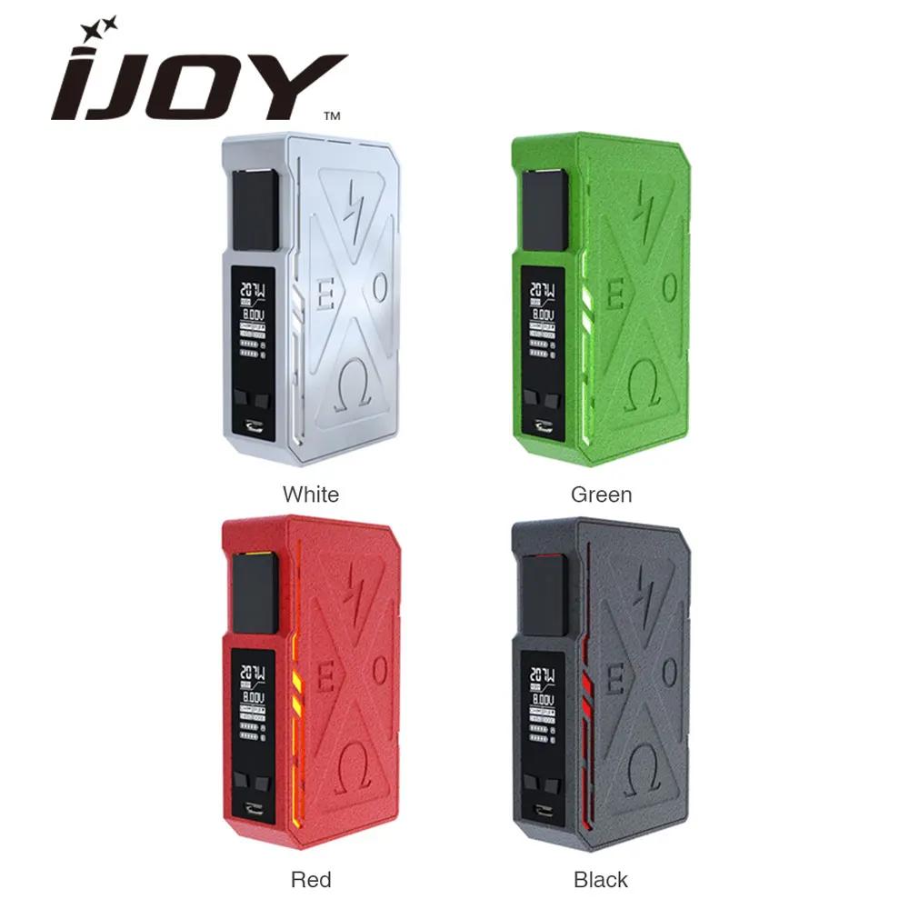 

Original 207W IJOY EXO PD270 TC Box MOD W/ RGB Backlight & Ni/Ti/SS/TCR Function No 18650 Battery Electronic Cigarette Box Mod