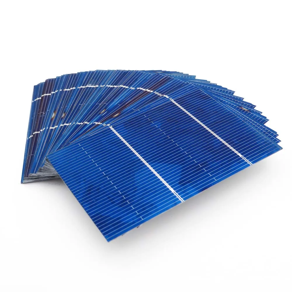 50 шт. солнечная панель DIY солнечные элементы поликристаллический фотоэлектрический модуль DIY Солнечная батарея зарядное устройство Painel Солнечная 0,66 ВТ 78*52 мм