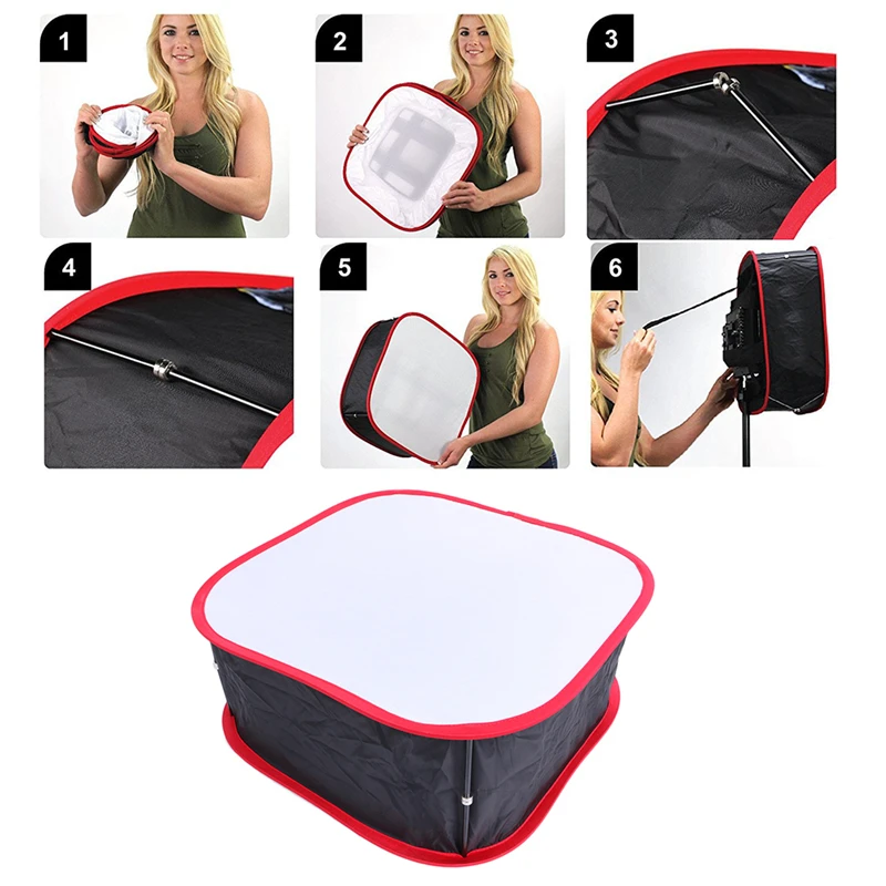 

OOTDTY New Flash Diffuser LED Light Softbox Photography Light Cloth Cover Honeycomb Lamp