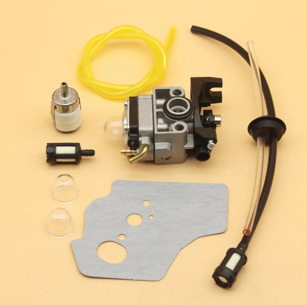 Carburetor Gasket Fuel Line Primer Bulb Kit For Honda GX35 HHT35 HHT35S 4 Stroke Engine Trimmer Lawn Mower Generator Water Pump