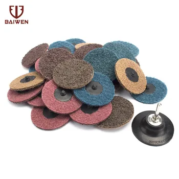 

3" Roll Lock Type R Sanding Disc With Mandrel Shank For Cleaning Polishing