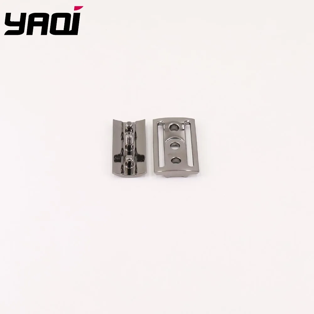 

Yaqi Gunmetal Color Scalloped Bar Double Edge Safety Razor Head