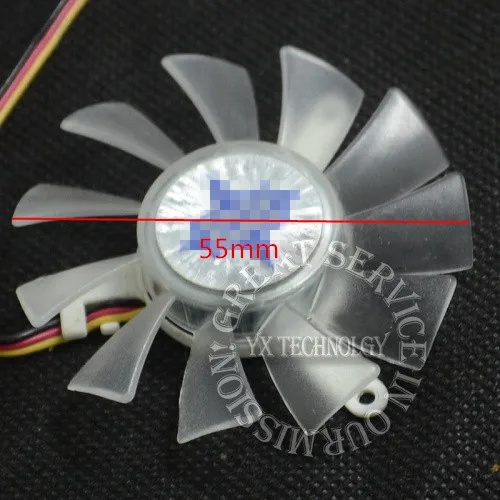 video card fanNew Graphics card fan 55mm diameter blades 42mm pitchin