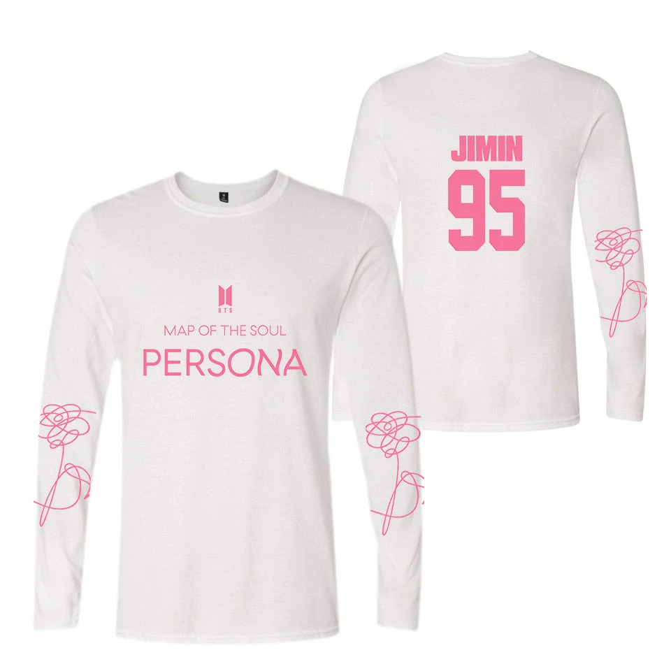 

BangTanBoys Women Long Sleeve Map Of The Soul Persona Girl Fans Tshirt Harajuku Kpop Women's Tshirt Camiseta Mujer Tees 4XL