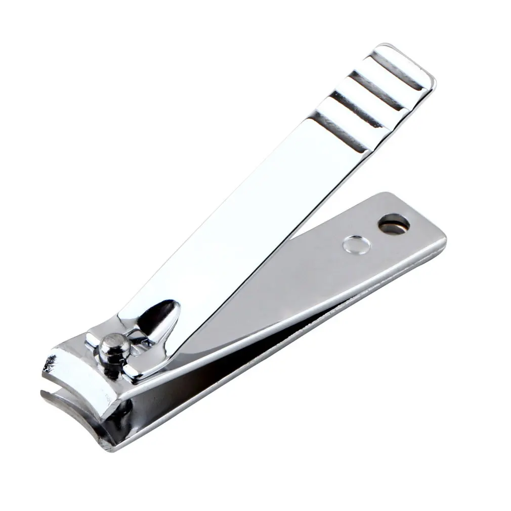 Нержавеющая сталь ультра-тонкий складной ручной ножницы для ногтей резак с брелок с резаком триммер серебряный дизайн ногтей кольцо для ключей в форме инструмента