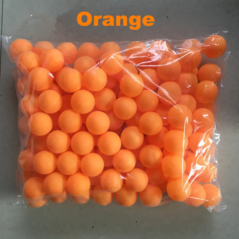 Диаметр 4 см 150 шт./пакет цветные PP с надписью «No» и слово толстый хорошего handness для детских игр, шарики для пинг-понга игрушка декоративный мяч игрушка - Цвет: orange